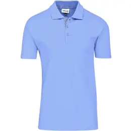 Mens New York Golf Shirt Light Blue